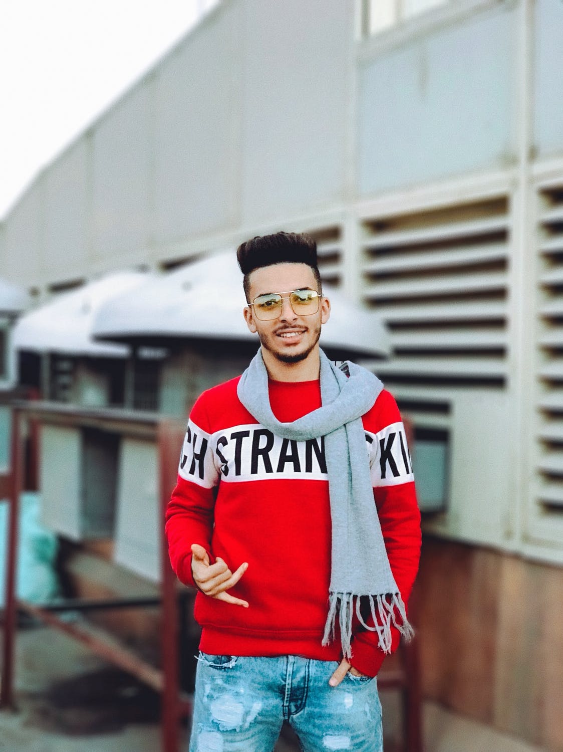 Man printed sweatshirt