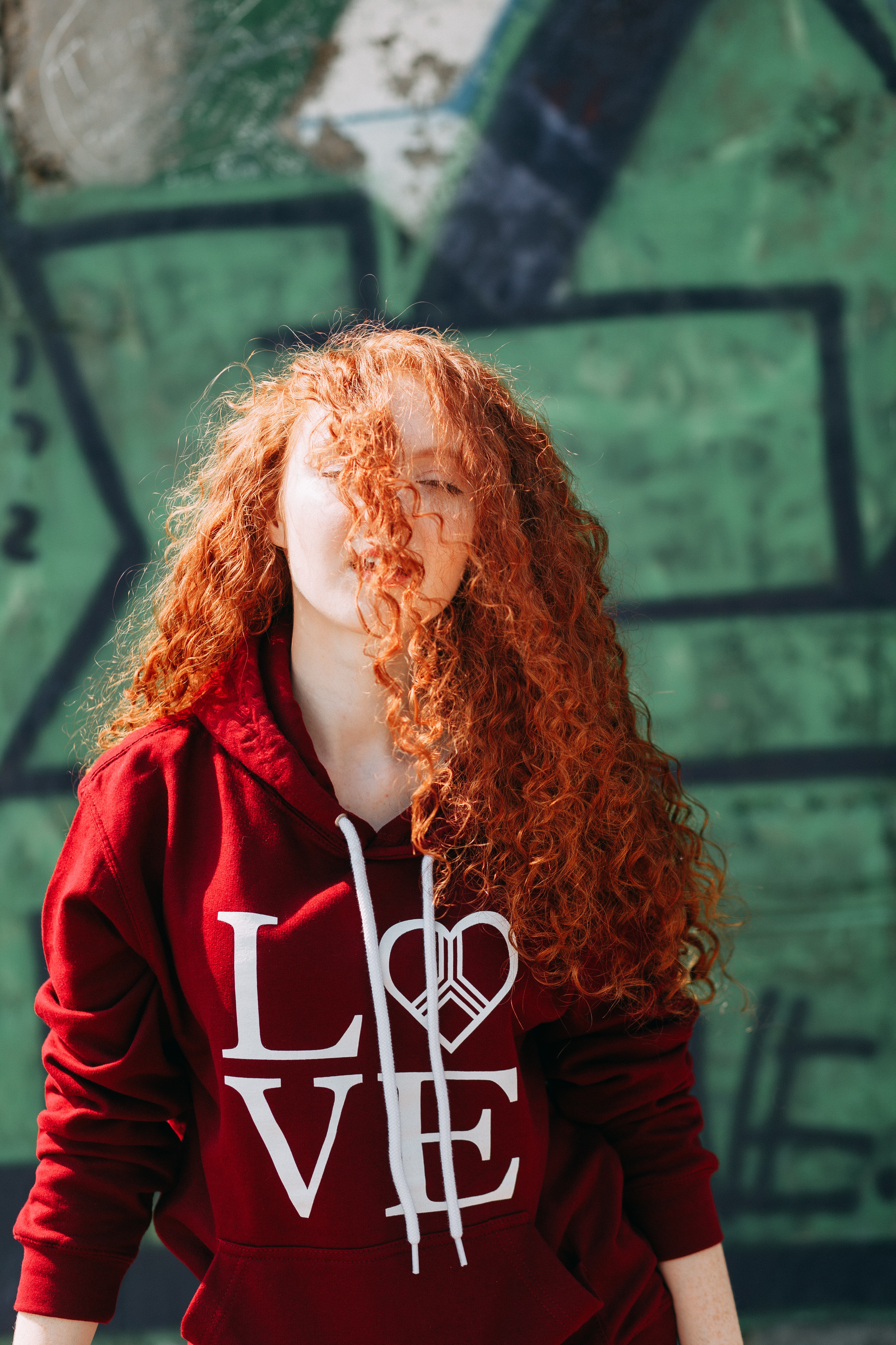 Woman printed hoodie