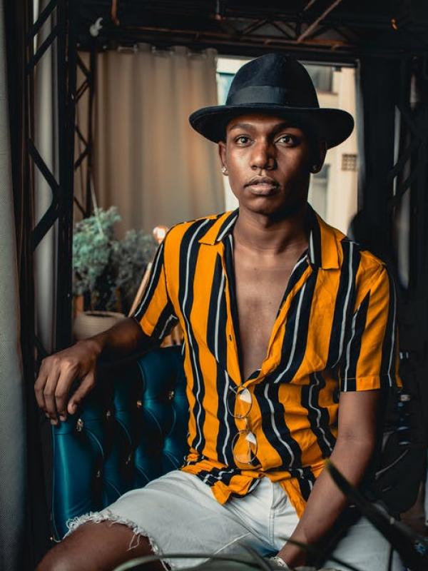 Silk shirt printed