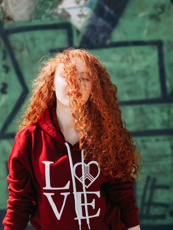 Woman printed hoodie